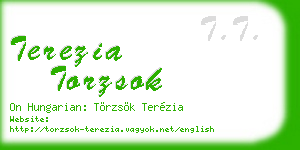 terezia torzsok business card